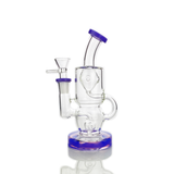 6.5" Recycler Water Pipe with 14mm Male Bowl 5mm Glass Thickness