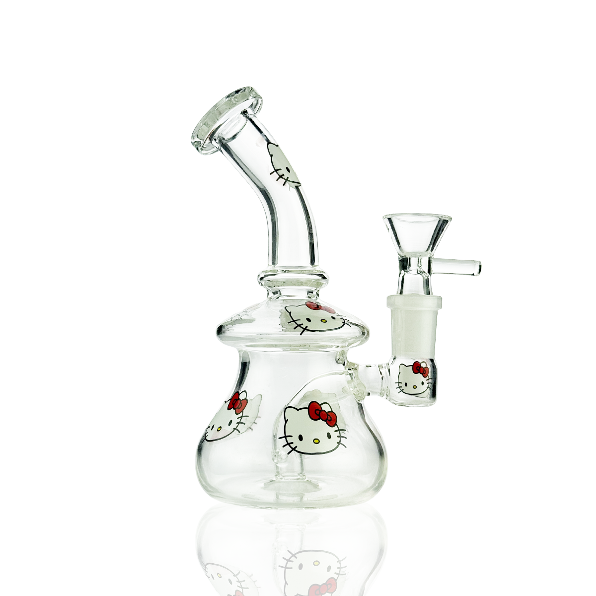 6" Kitty Water Pipe with 14mm Male Bowl