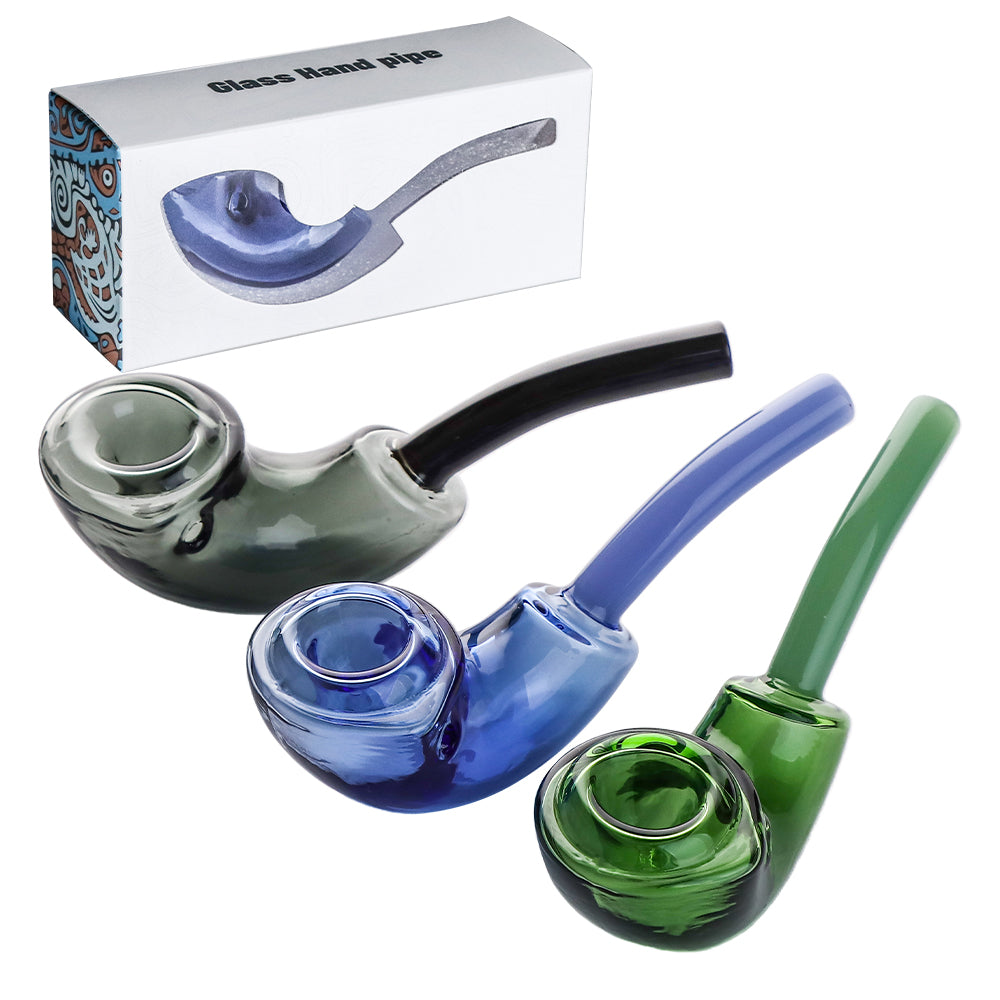 5.5" Premium Glass Hand Pipe Sherlock