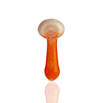 3.5" Hand Pipe Color Frit Glass Spoon