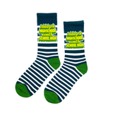 High School Socks Fits All, 70% Cotton, 25% Spandex, 5% Elastic