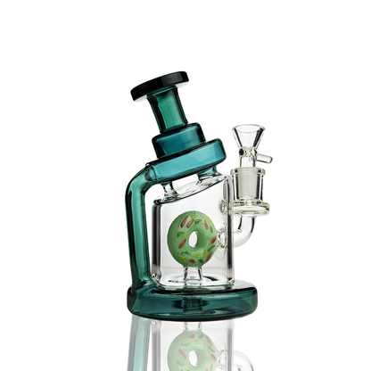 6" Donut Shower Water Pipe with 14mm Male Bowl