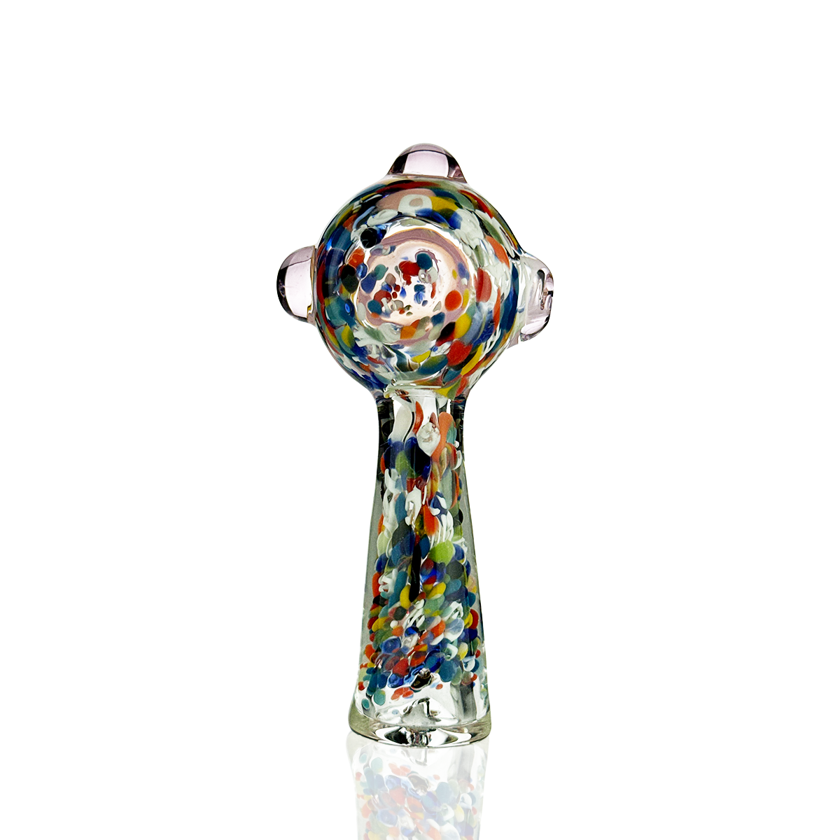4.5" Candy Cane Hand Pipe Spoon – Wholesale Glass Hand Pipes