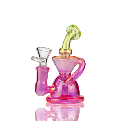 5" Recycler Electro Plated with 14mm Male Bowl