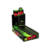 Raw Black Organic 1 1/4" Size Rolling Paper 24 packs