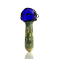 5" Hand Pipe Gold Fume Glass with Black Frit