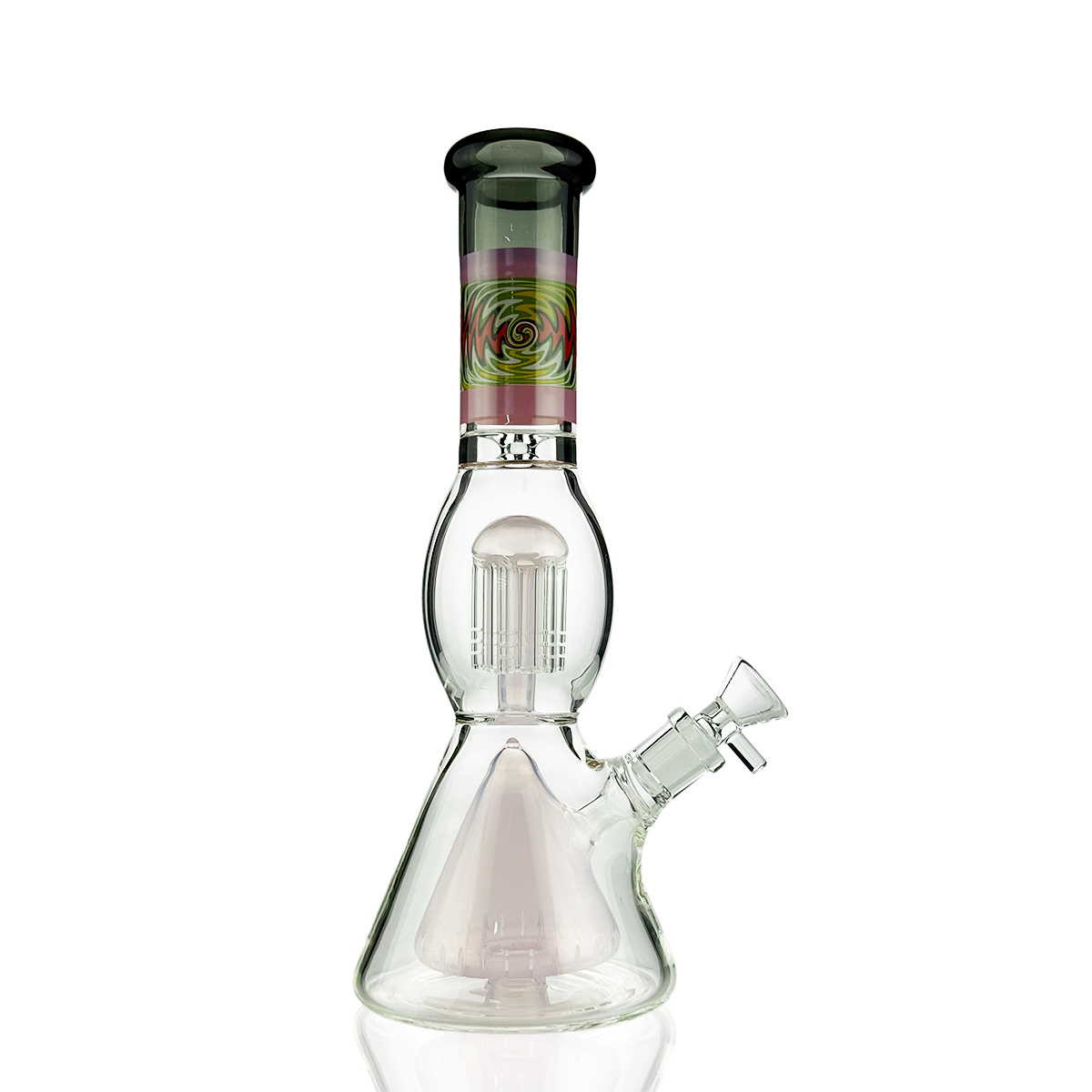 11" Beaker with Double Percolator and 14mm Male Bowl