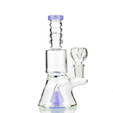 7" Slime Color Perc Bong with Ring Neck Design and 14mm Male Bowl