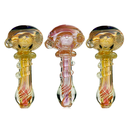 4.5" Gold Fume Hand Pipe Spoon