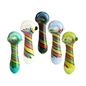 4.5" Hand Pipe Spoon Frit Glass Spiral Design