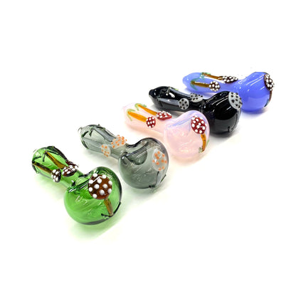 5" Mushroom Color Tube Hand Pipe Spoon