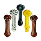 3" Hand Pipe Spoon with Color Glass Frit