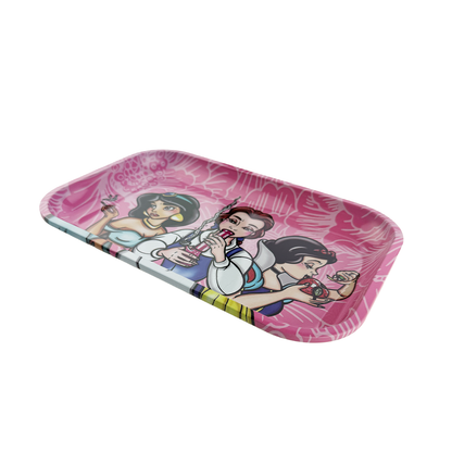 Medium Metal Rolling Tray – Princesses Design | 7.5" x 11.8"