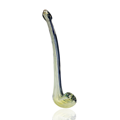 10" Silver Fume Sherlock Pipe with Twisting – Wholesale Glass Hand Pipes