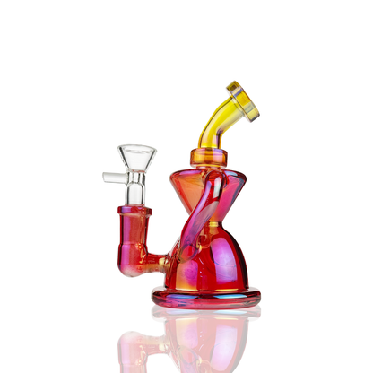 5" Recycler Electro Plated with 14mm Male Bowl