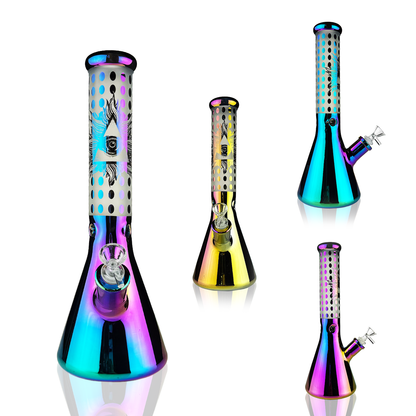 14" Electroplated Beaker with 14mm Male Bowl