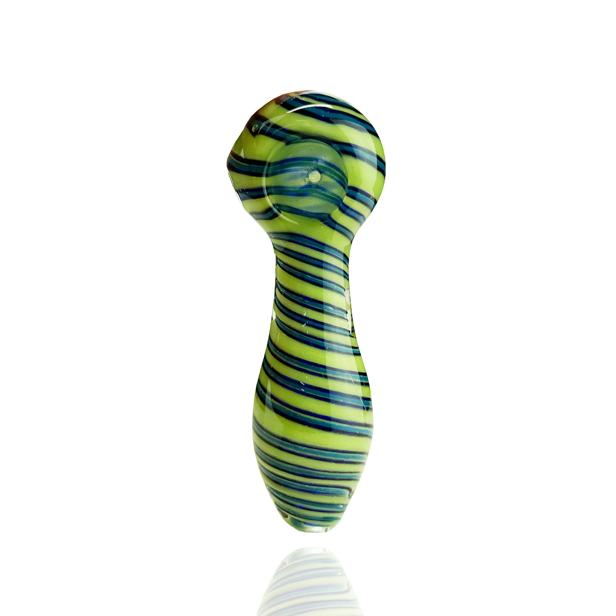 4.5" Hand Pipe Spoon Spiral Designs