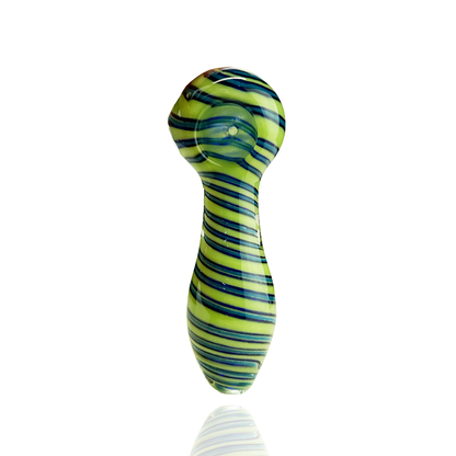 4.5" Hand Pipe Spoon Spiral Designs