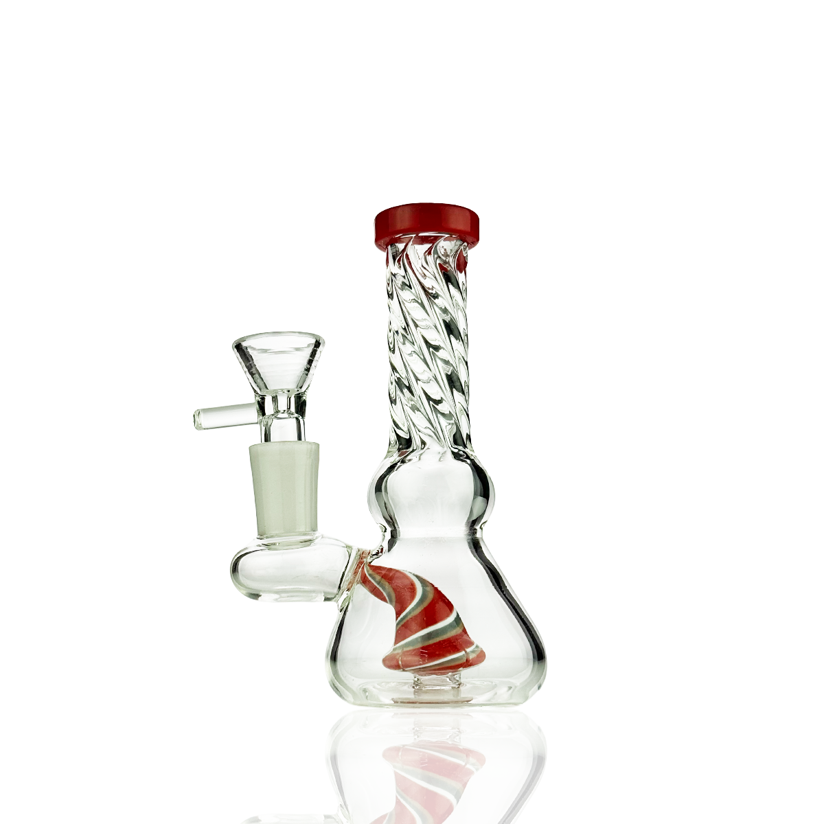 5" Twisted Neck Mini Water Pipe | 14mm Male Bowl