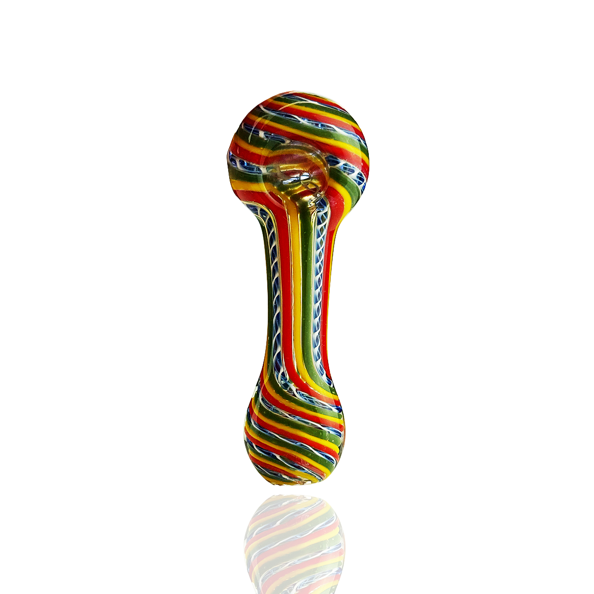 4.5" Rasta Twisting Hand Pipe Spoon