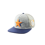 Star Design Embroidered Snapback Hat