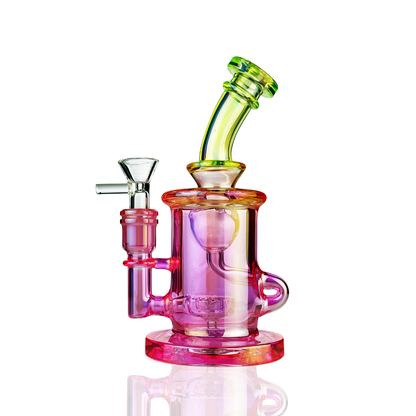 7" Recycler Electroplated Water Pipe with 14mm Male Bowl
