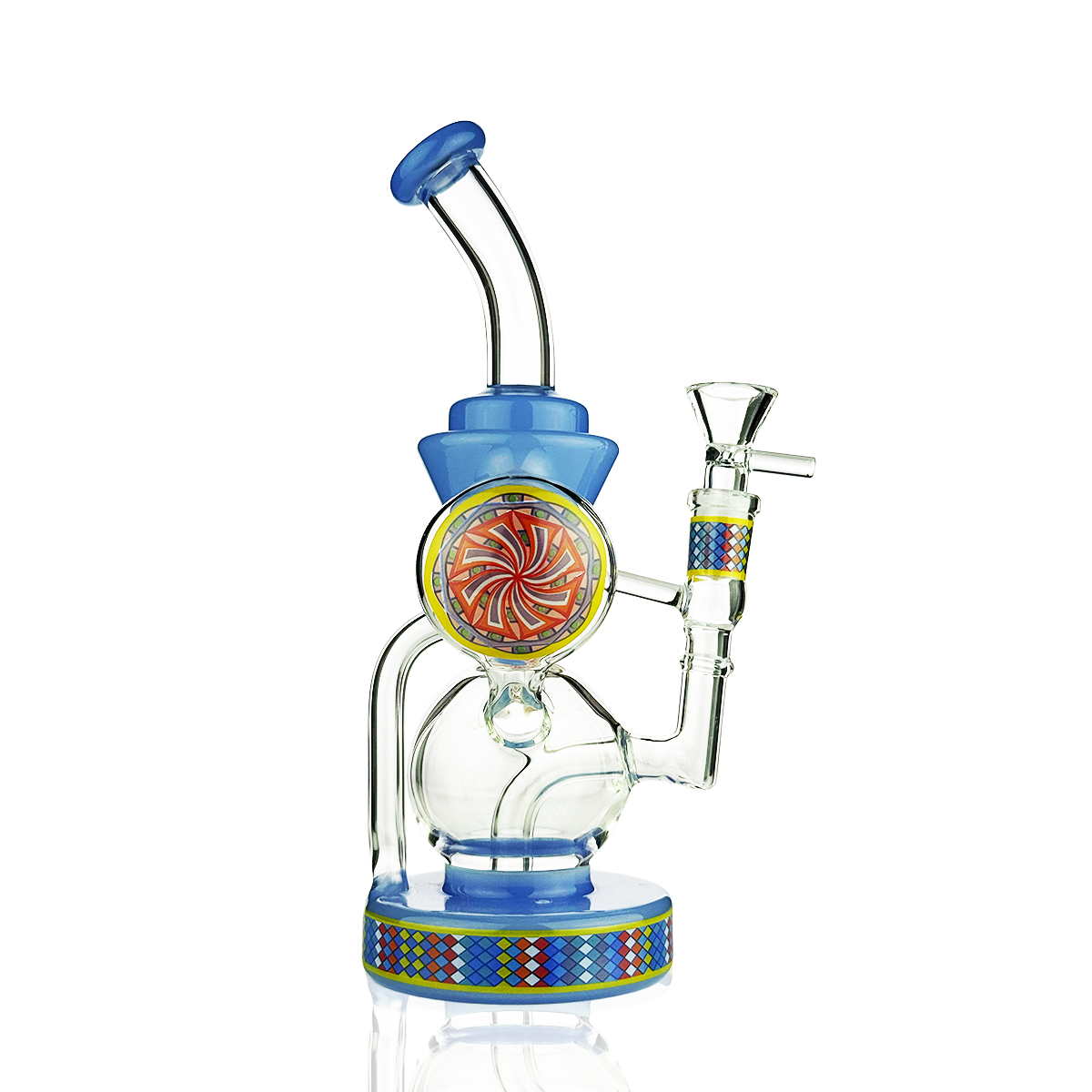10" Recycler Water Pipe Bong Rig with 14mm Male Bowl