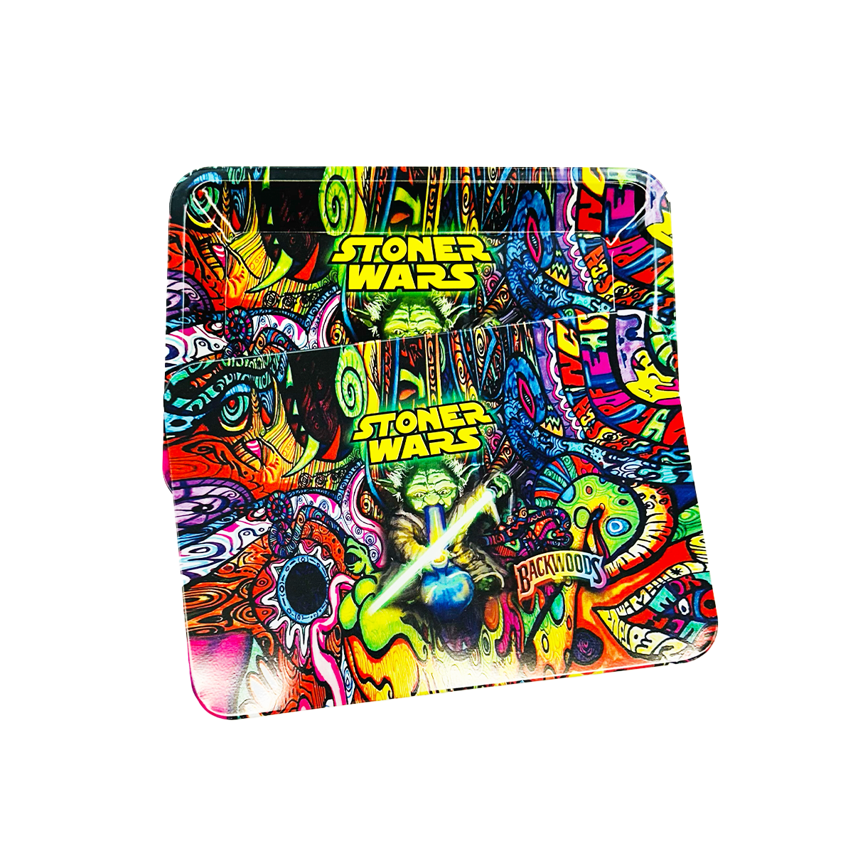 Stoner Wars Magnetic Lid Rolling Tray Small - Size 7in x 5in