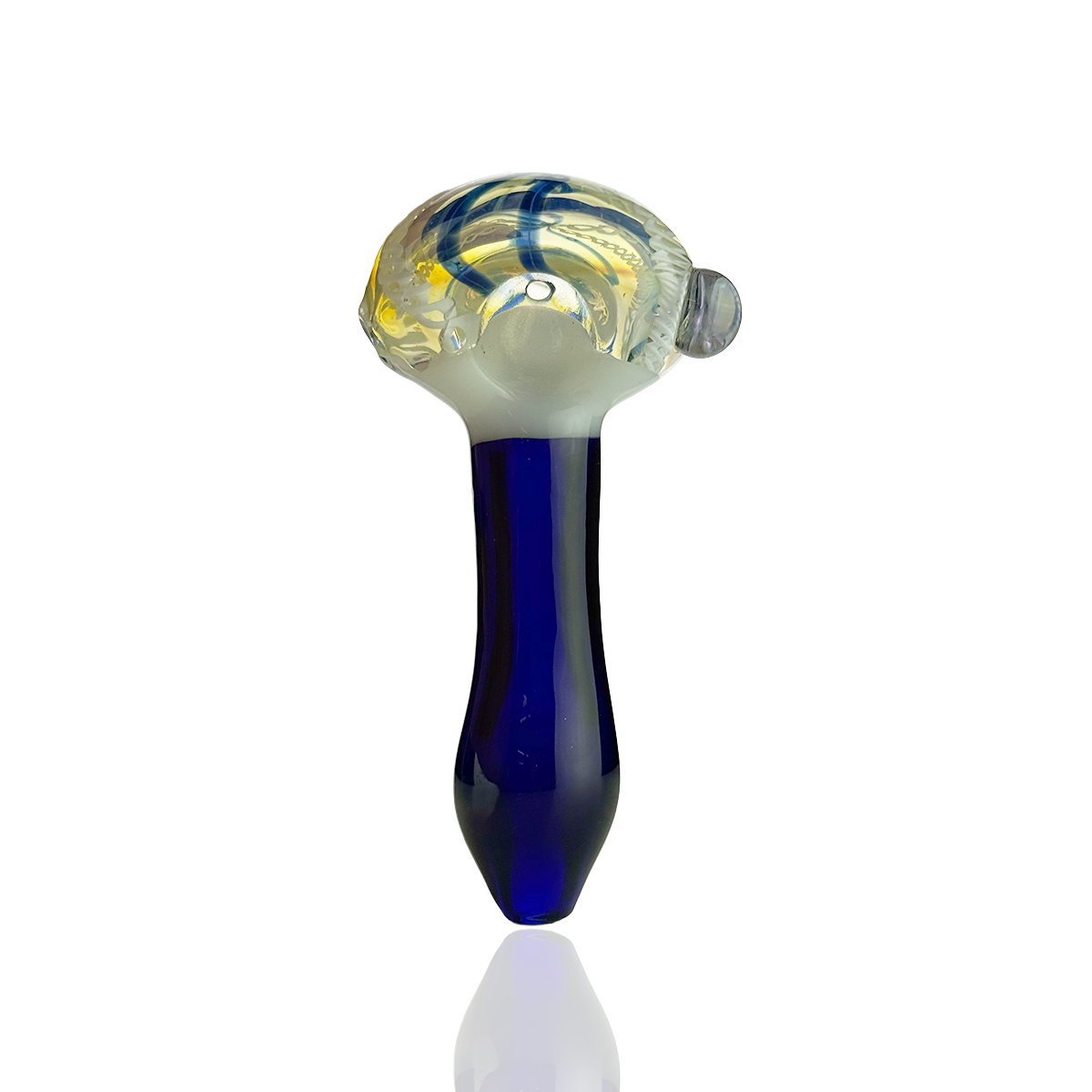4.5" Hand Pipe Spoon with Twsiting Head Glass