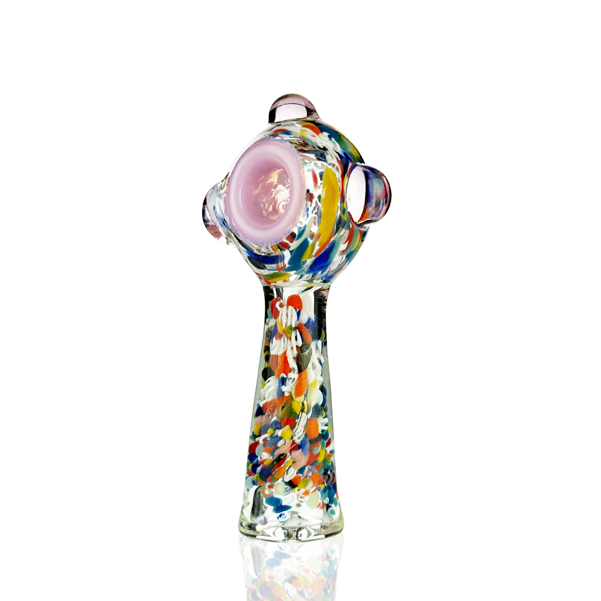 4.5" Candy Cane Hand Pipe Spoon – Wholesale Glass Hand Pipes