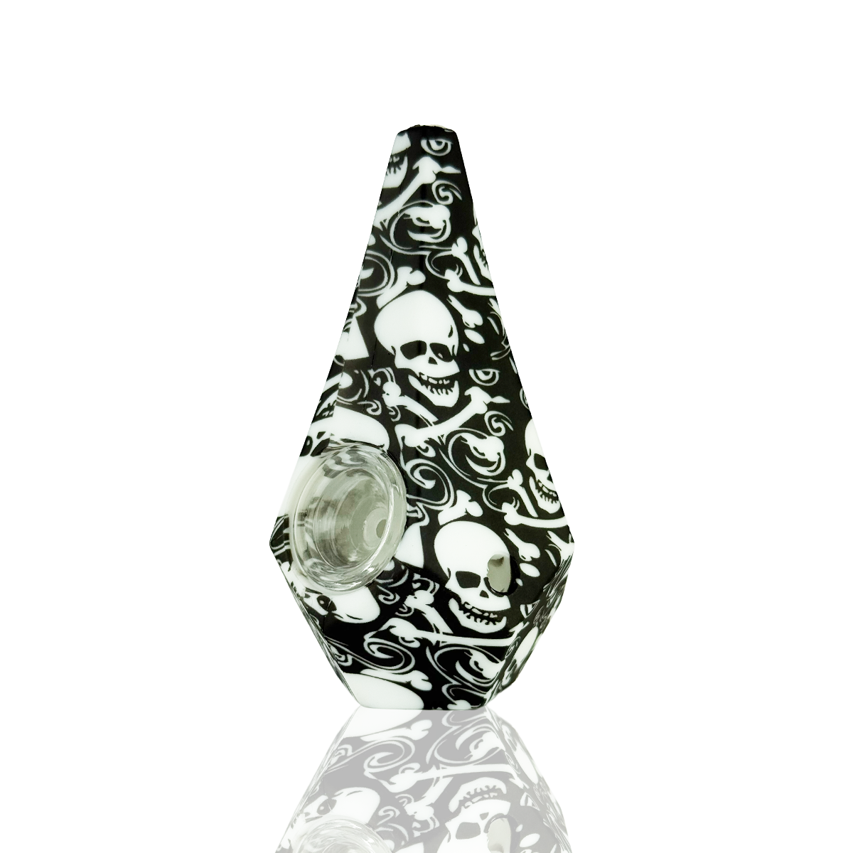 5" Silicone Hand Pipe Cone Style with Prints