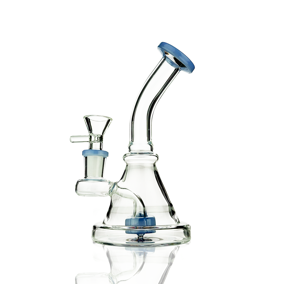 6" Conical Water Pipe Bong with 14mm Male Bowl with Sticker