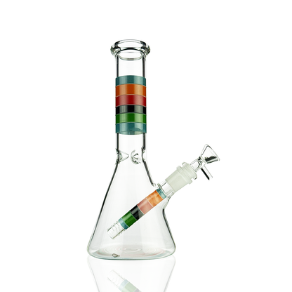 10" Glow in The Dark Beaker with 14mm Male Bowl