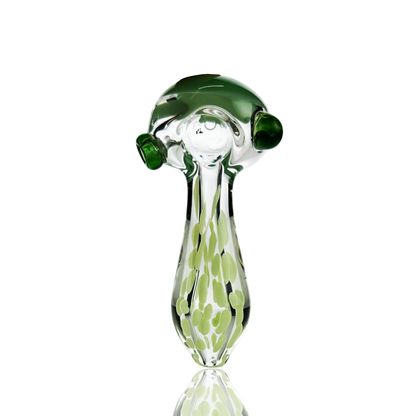 4" Hand Pipe Spoon Slime Dot with Double Glass