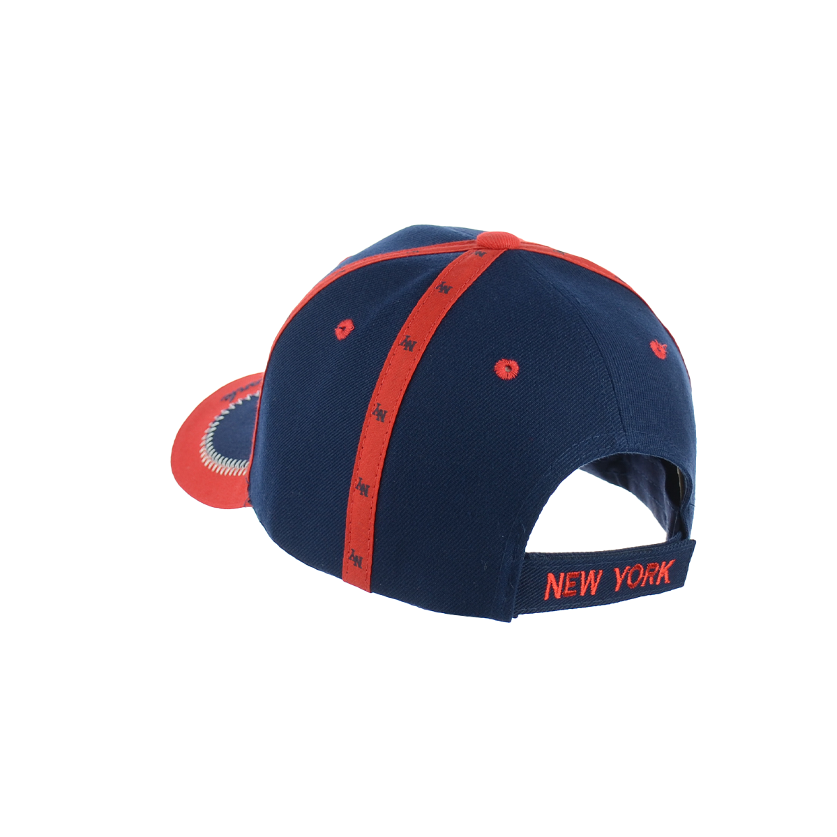 New York Baseball Embroidered Hat Velcro Back