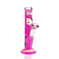 10" Pink Straight Shooter with Hand Male Glitters Art