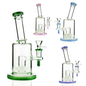 8" Round Shower Water Pipe | Tilt Neck | 14mm Male Bowl