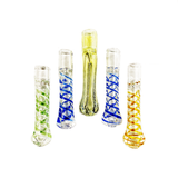 4.5" Chillum One Hitter Spiral Glass Design