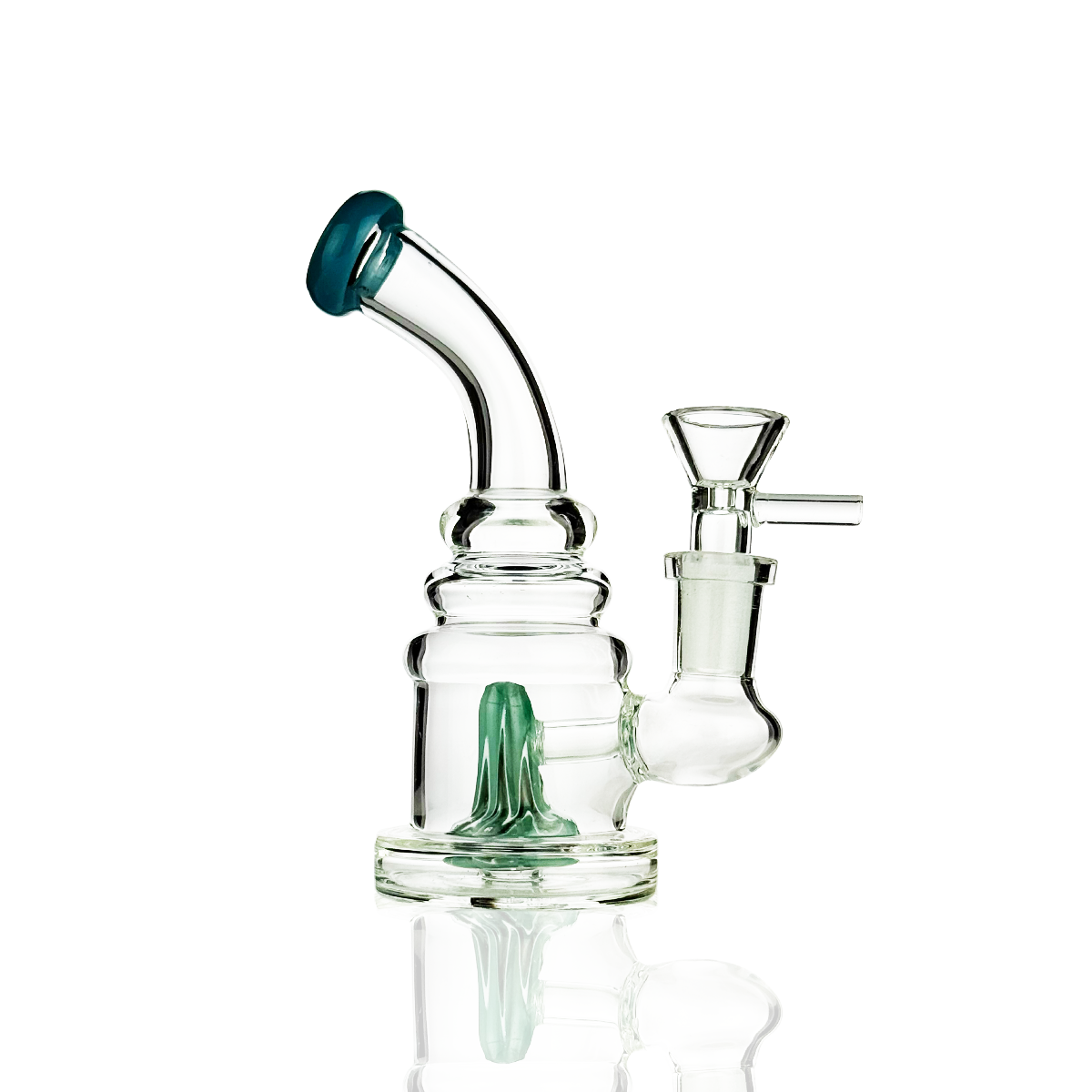 5" Volcano Shower Water Pipe with 14mm Male Bowl