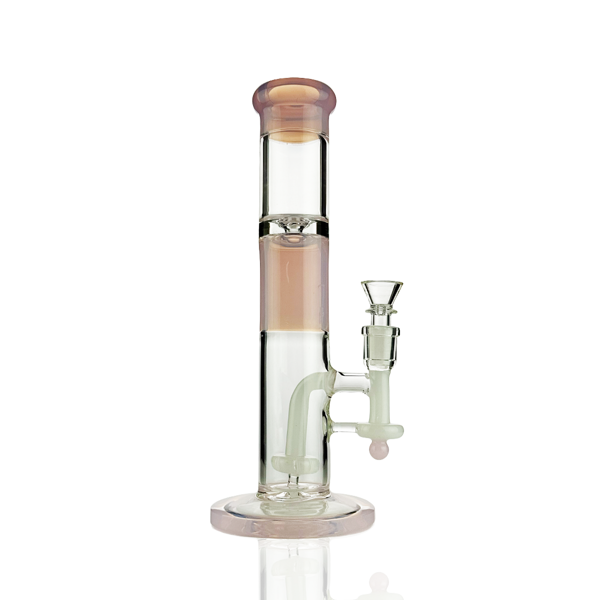 10" Straight Shooter with Ice Catcher with 14mm Male Bowl