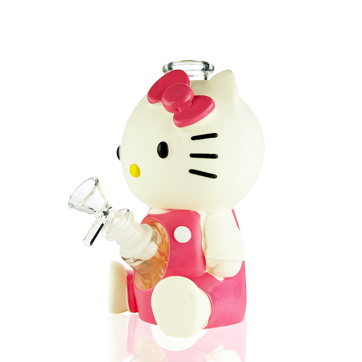 7" Pink Cartoon Water Pipe Bong | 14mm Male Bowl