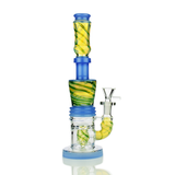 11" Galaxy Colors Bong Fumed Glass with Shower and 14mm Male Bowl