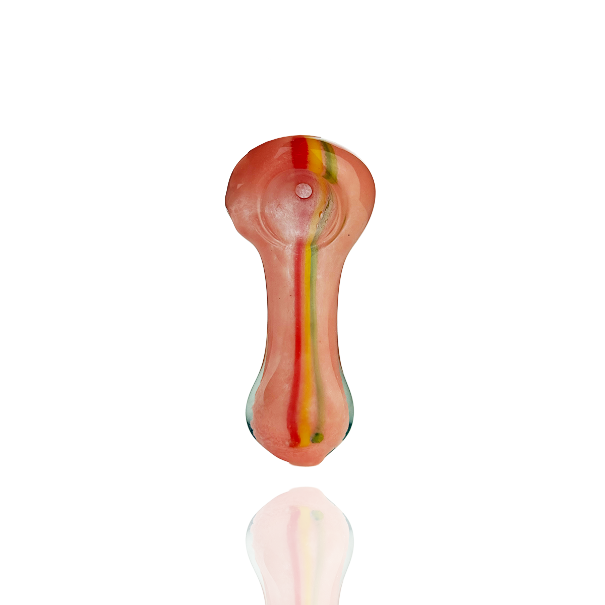2.5" Hand Pipe Rasta Frit Glass