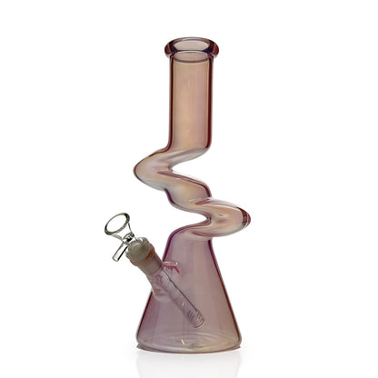 12" Zong Beaker Water Pipe Electro Pllated with 14mm Male Bowl