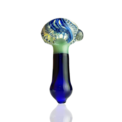 4.5" Hand Pipe Spoon with Twsiting Head Glass