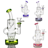 6.5" Recycler Water Pipe with 14mm Male Bowl 5mm Glass Thickness