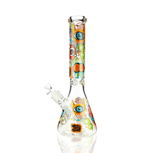 14" Big Thing Beaker 7mm Glass with 14mm Male Bowl