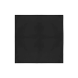 Bandana Black Color 100% Cotton (22" x 22")- Pack of 12