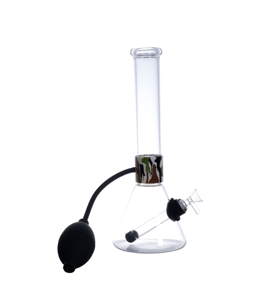 14" Beaker with Blood Pressure Pump and 14mm Male Bowl