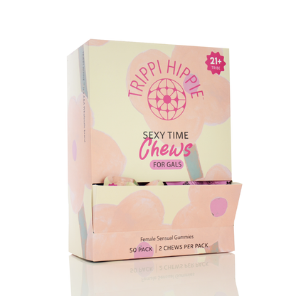 SEXY TIME CHEWS FOR HER - 50 PACKS/ 2 CHEWS PER PACK